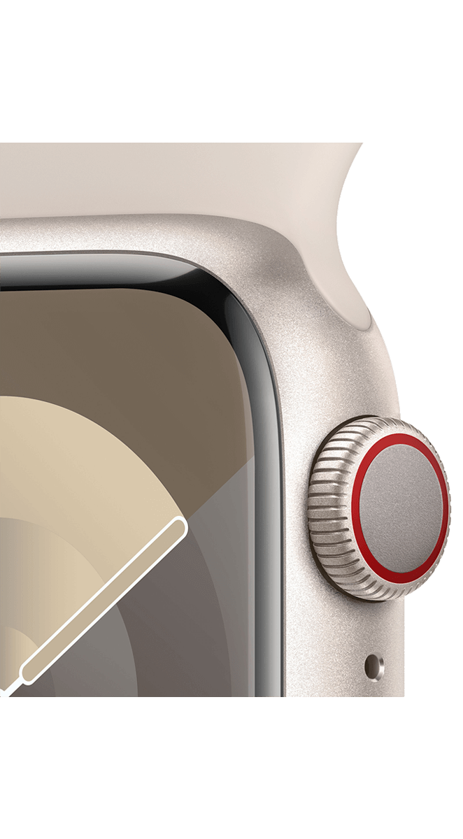Apple Watch Series 9 Polarstern 41 mm Aluminium